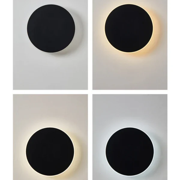 Minimalist Round Metal Outdoor Wall Light