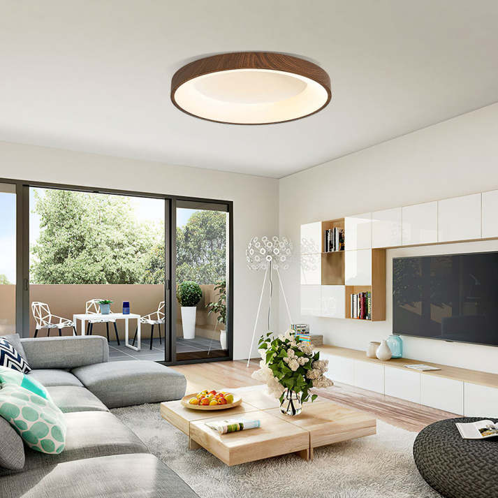 Natural Wood Ceiling Light