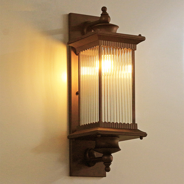 Retro Rectangular Outdoor Wall Light