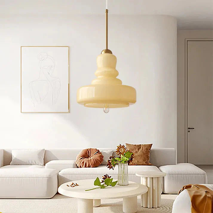 Bauhaus Pumpkin Glass Pendant Light