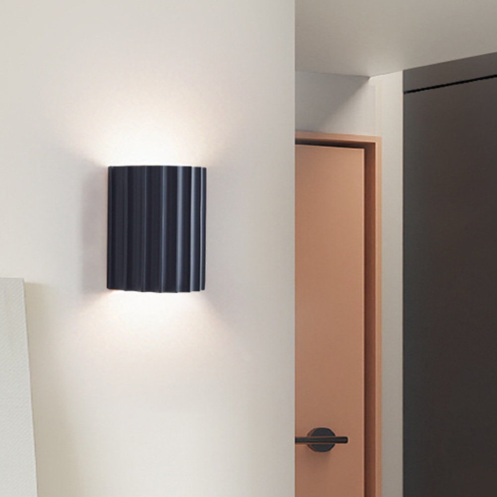 Modern Half-Moon Resin Wall Sconce