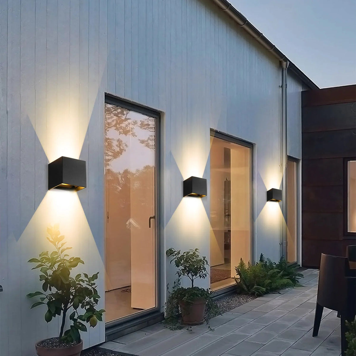 Cube LED Wall Light (Set of 2)