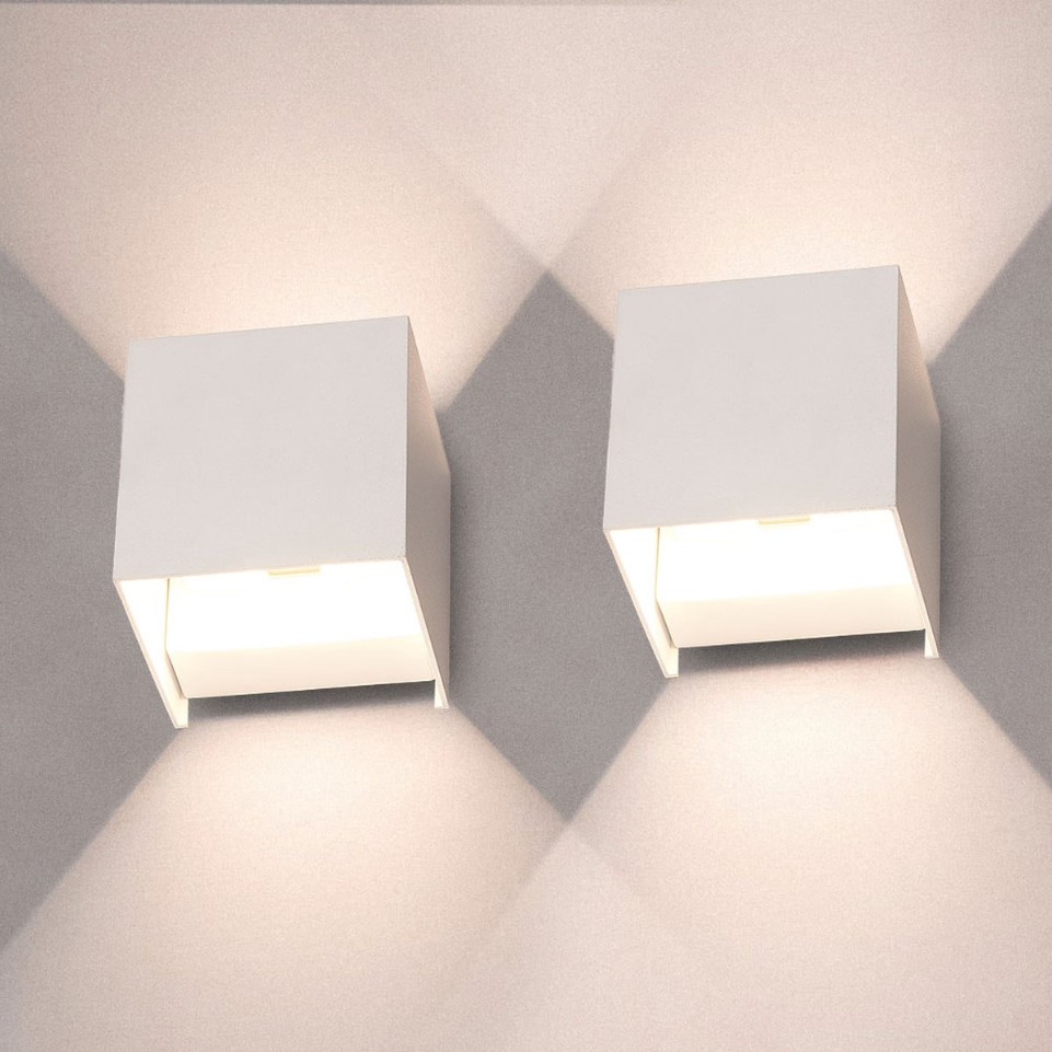 Cube LED Wall Light (Set of 2)