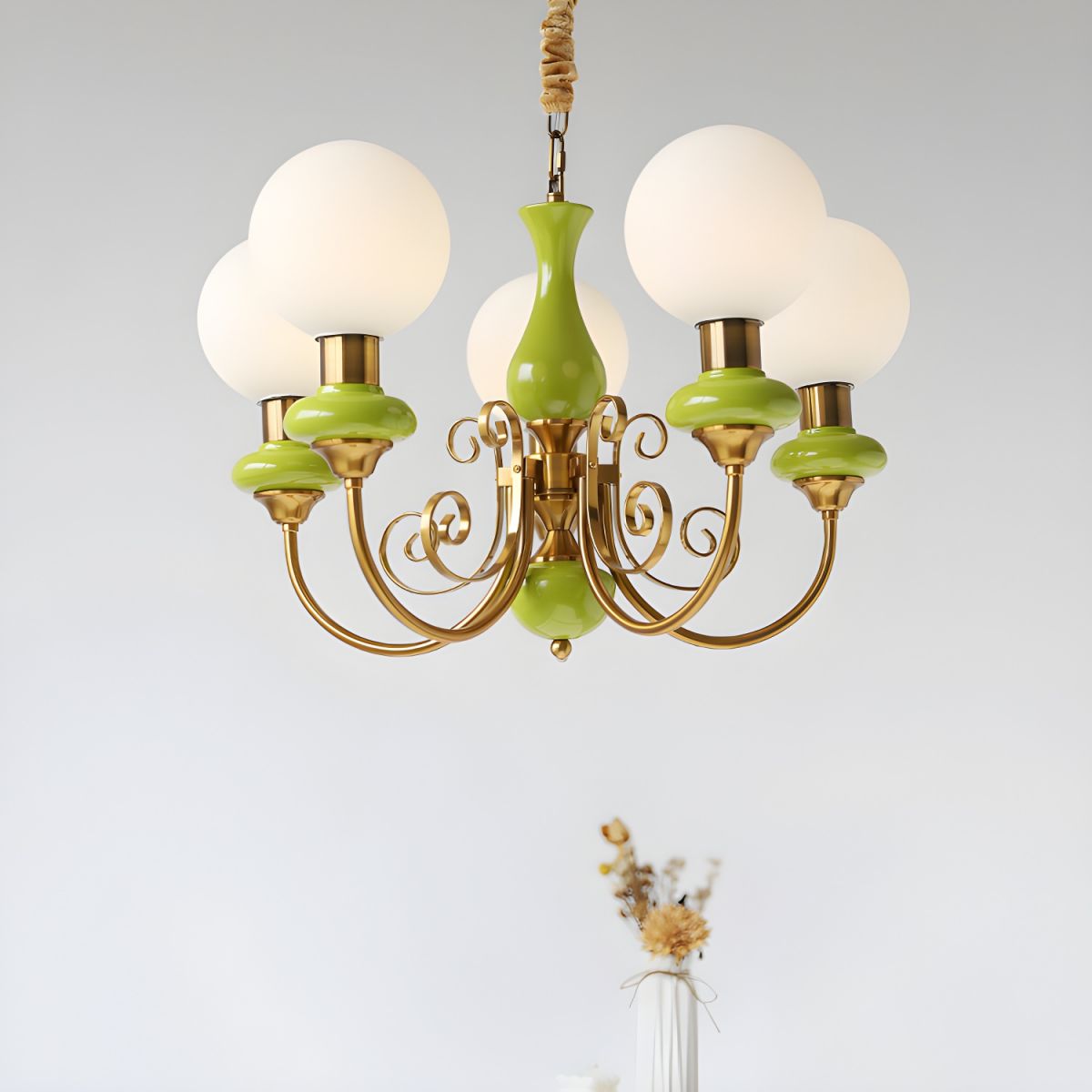 Modern Onyx Art Chandelier