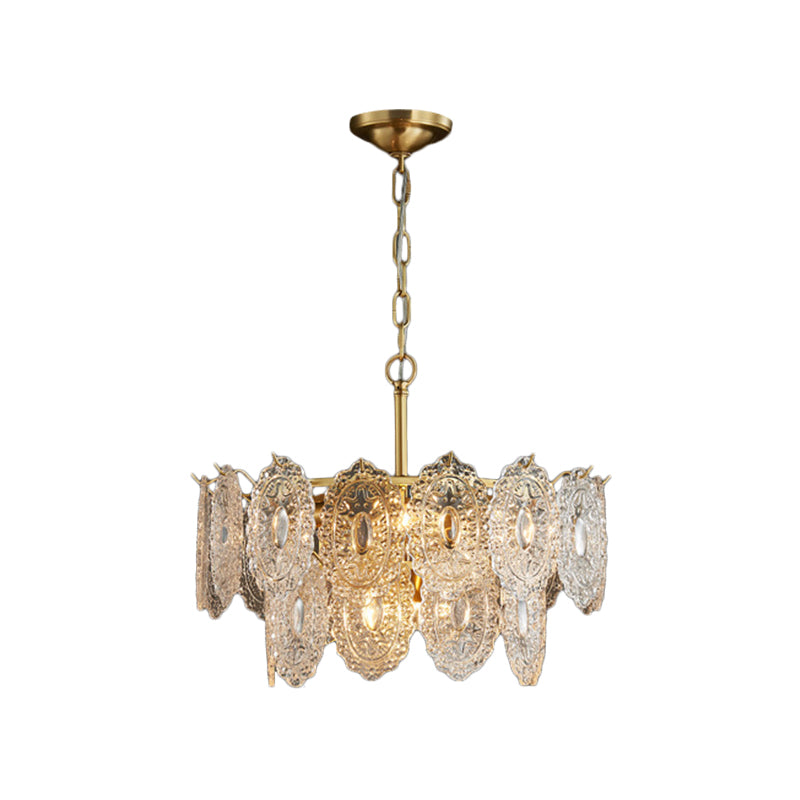 Crystal Panel Chandelier (5/7 Heads)