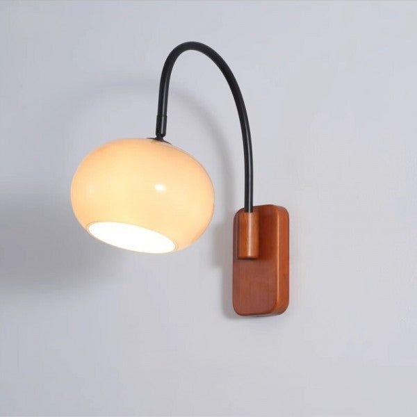 Bauhaus Khaki Rotating Glass Wall Light
