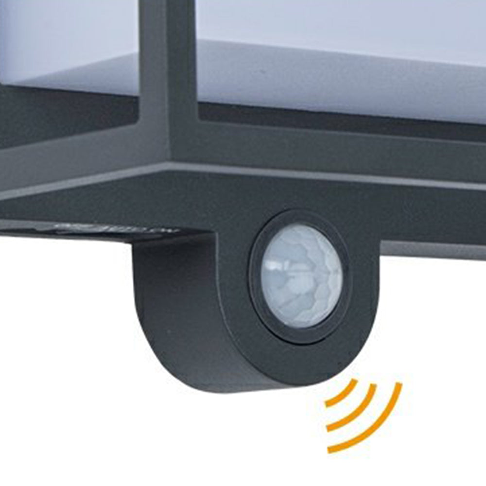 Rectangular Solar Sensor Outdoor Wall Light