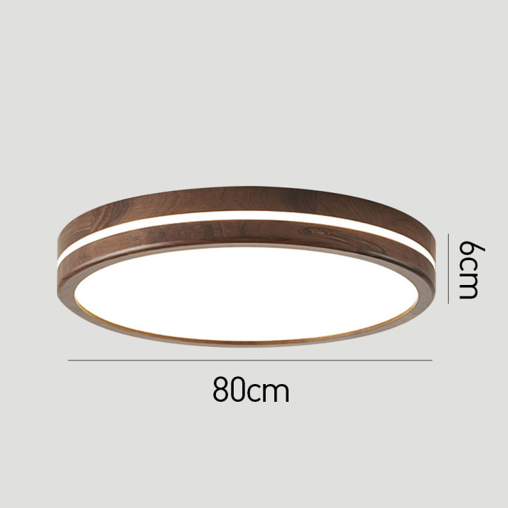 Round Wooden Ceiling Light