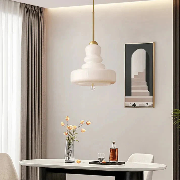 Bauhaus Pumpkin Glass Pendant Light