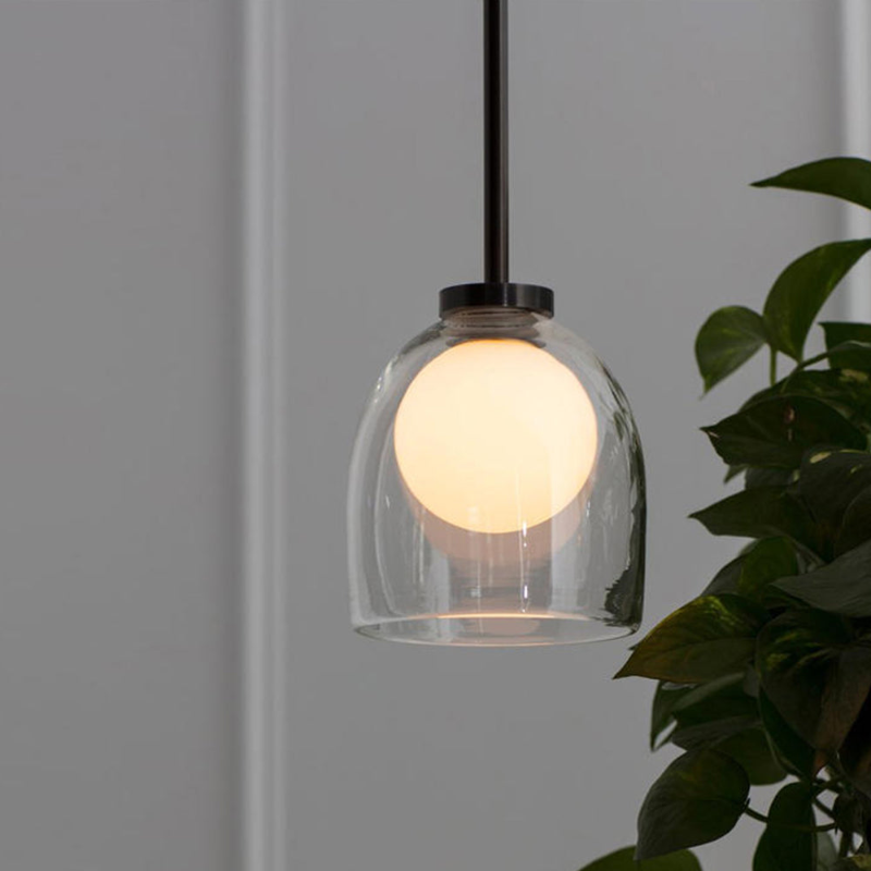 Modern Glass Globe Pendant Light