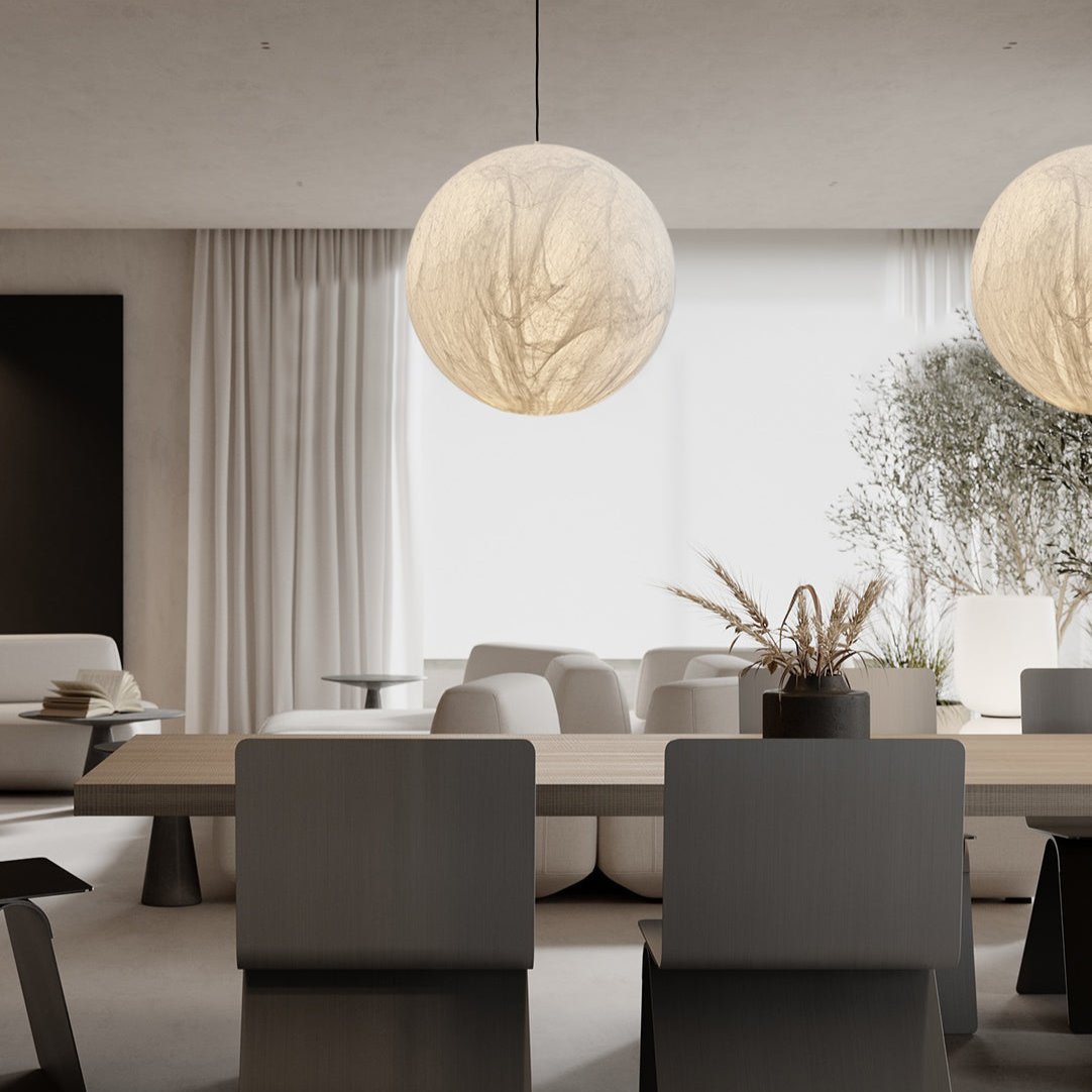 Moon Silk Pendant Light