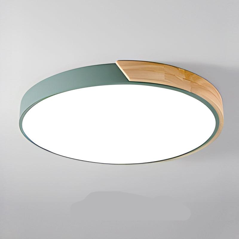 Nordic Wooden Macaron Ceiling Light