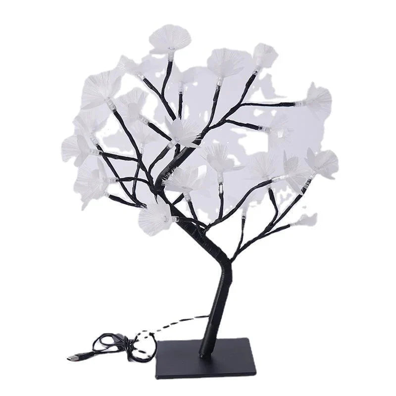 White Birch Fiber Optic Tree Light