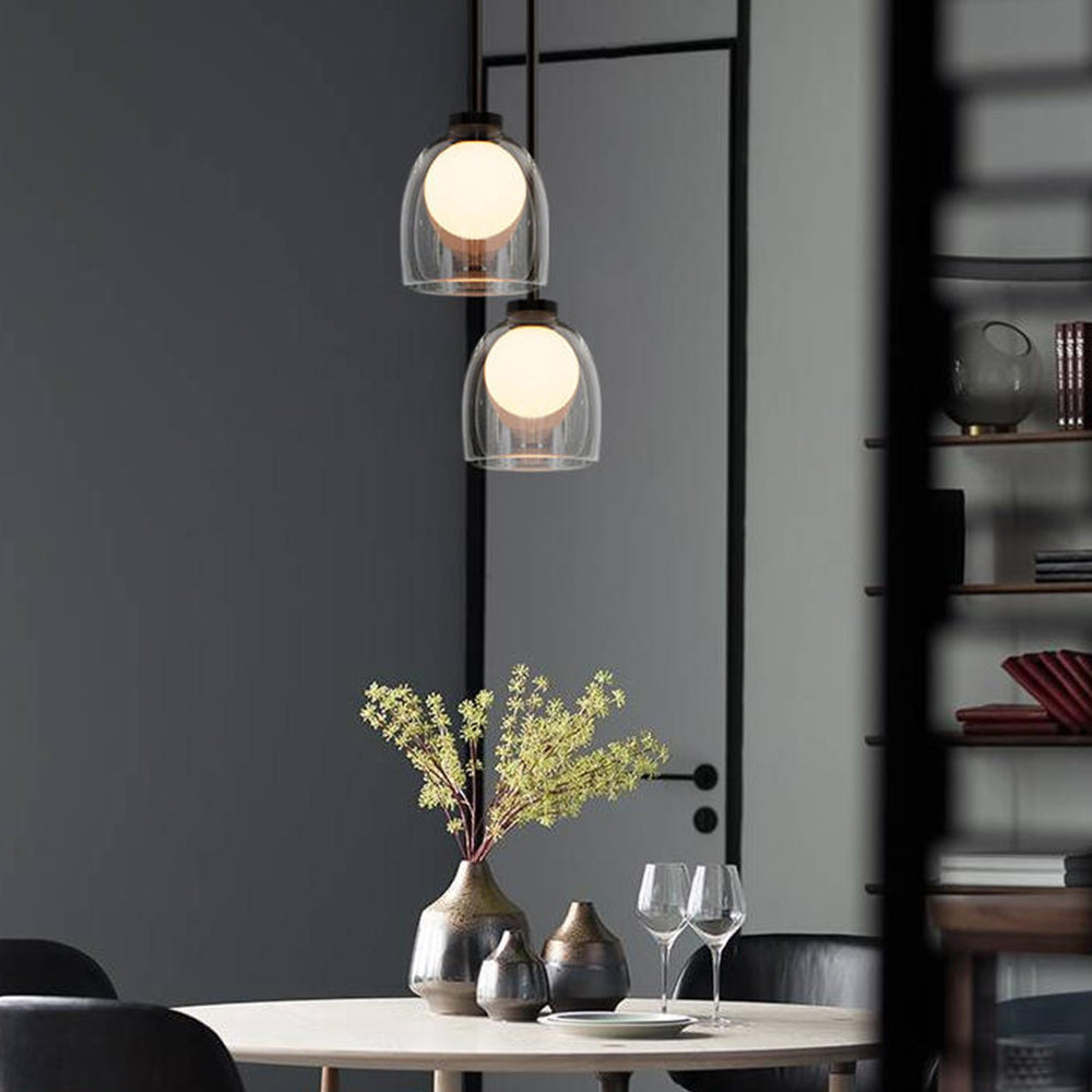 Modern Glass Globe Pendant Light