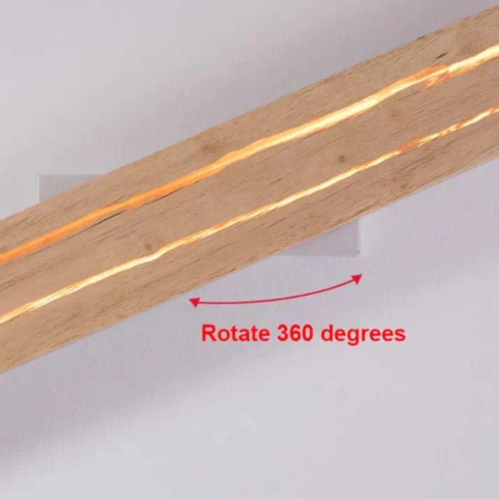 Modern Cracked Wood Wall Light