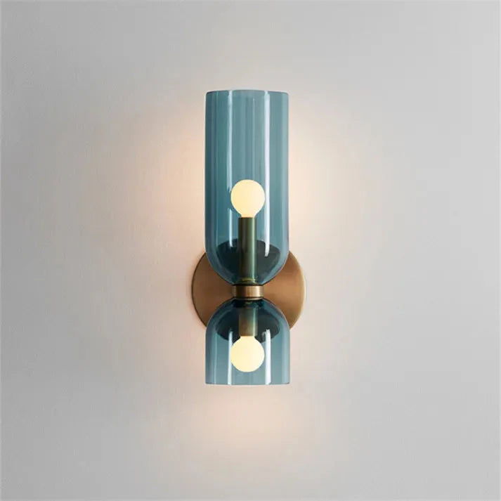 Double Head Glass LED Wall Sconce