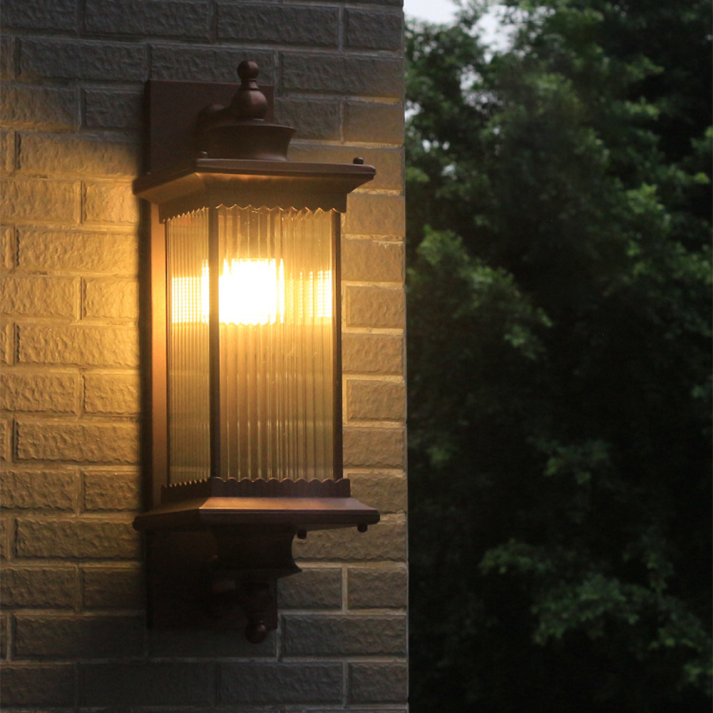Retro Rectangular Outdoor Wall Light