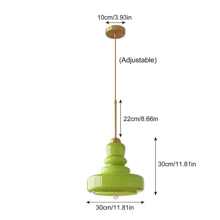 Bauhaus Pumpkin Glass Pendant Light