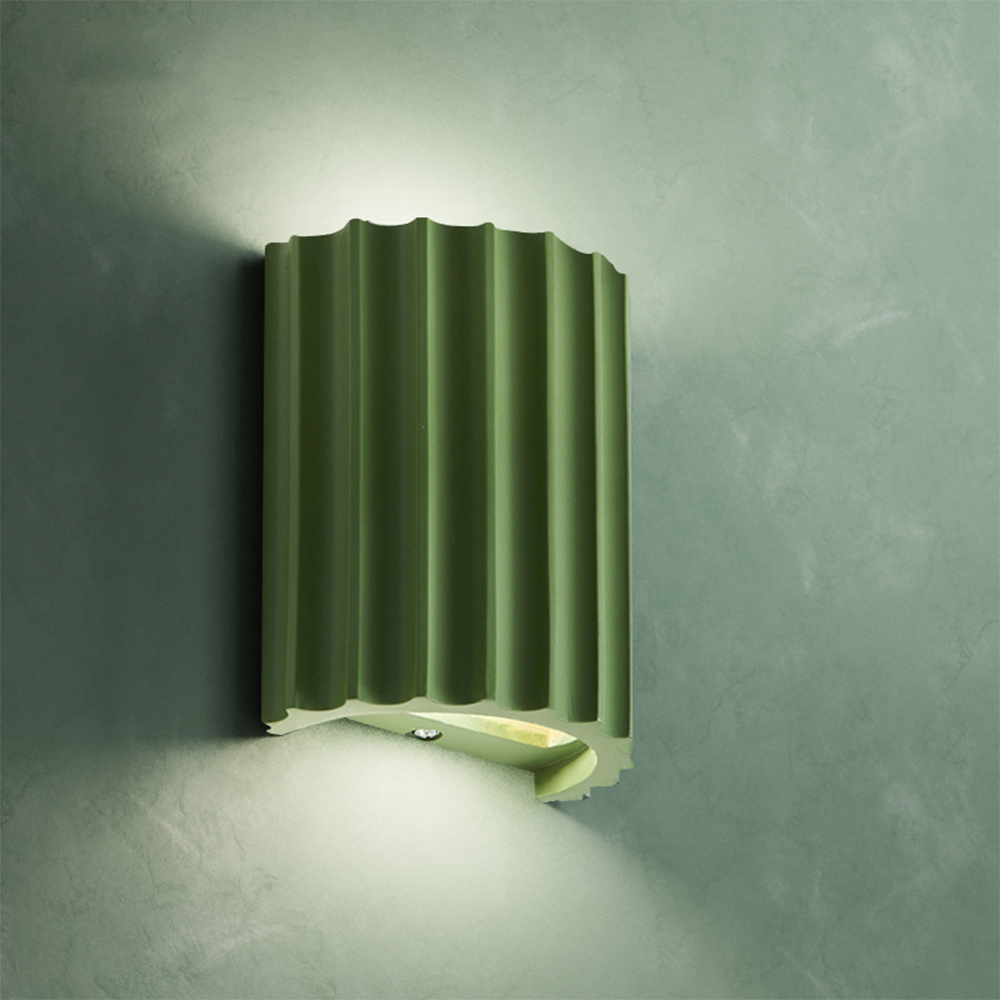 Modern Half-Moon Resin Wall Sconce