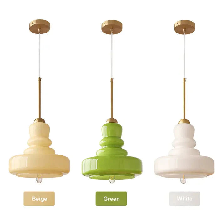 Bauhaus Pumpkin Glass Pendant Light