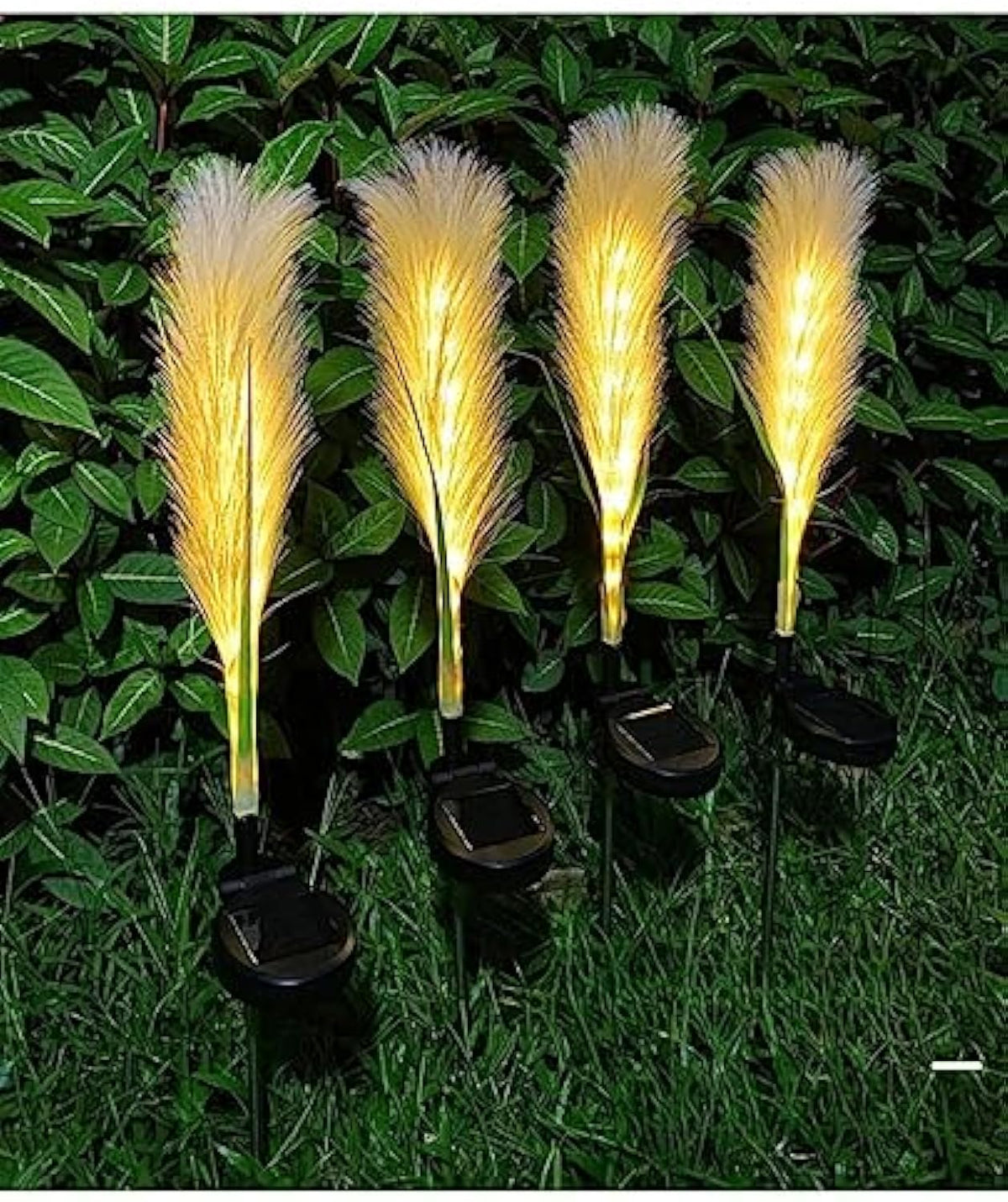 Fiber Reed Solar Outdoor Light (4-Pack)