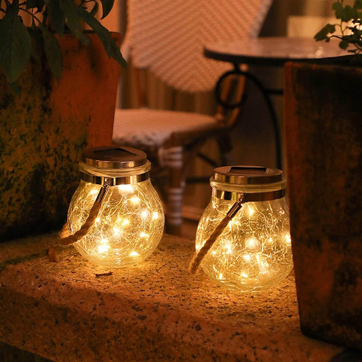 Solar Glass Lights (4-Pack)
