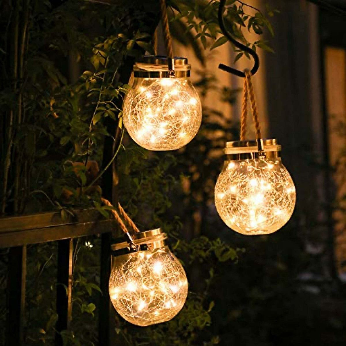 Solar Glass Lights (4-Pack)