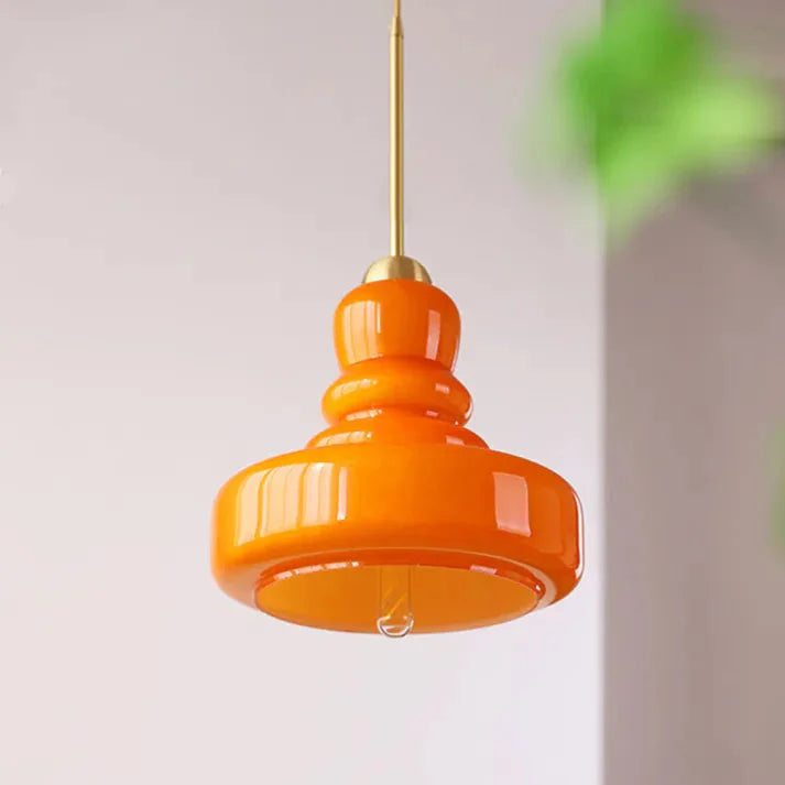 Bauhaus Pumpkin Glass Pendant Light