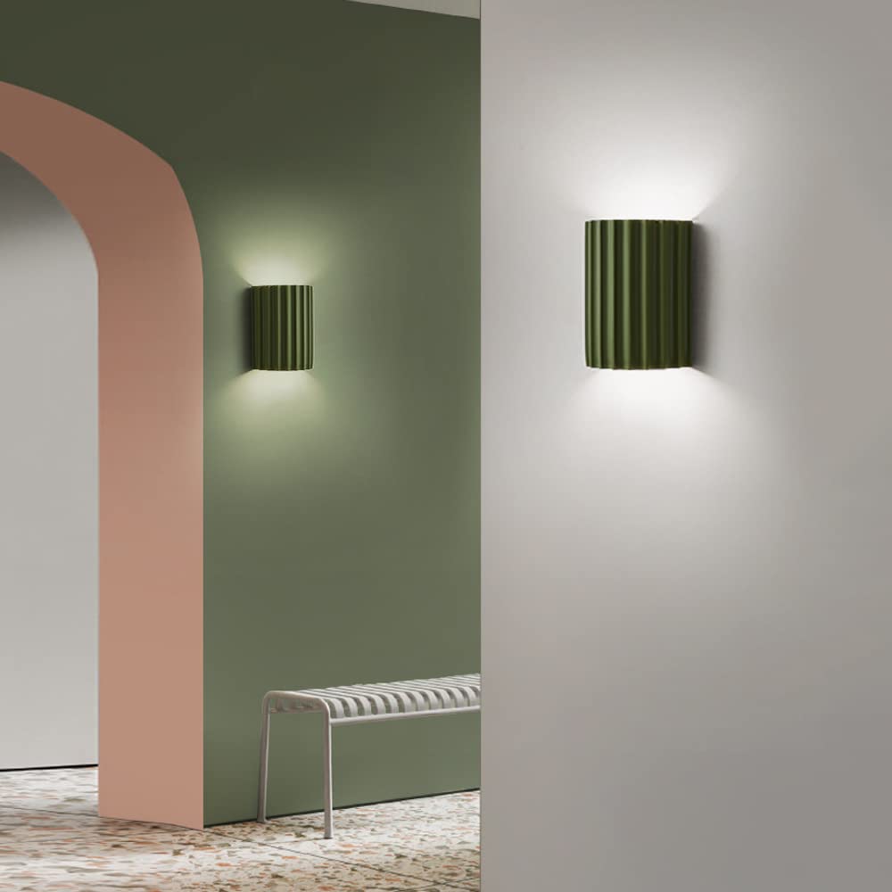 Modern Half-Moon Resin Wall Sconce