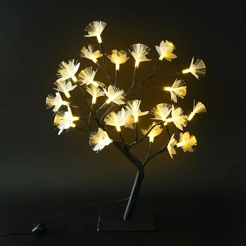 White Birch Fiber Optic Tree Light