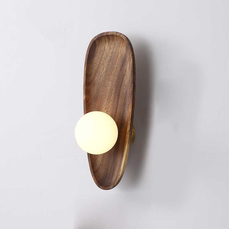 Natural Wood Wall Light