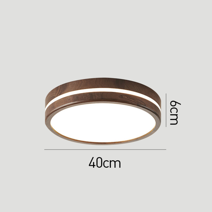 Round Wooden Ceiling Light