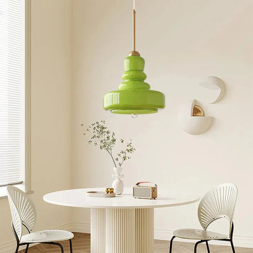 Bauhaus Pumpkin Glass Pendant Light