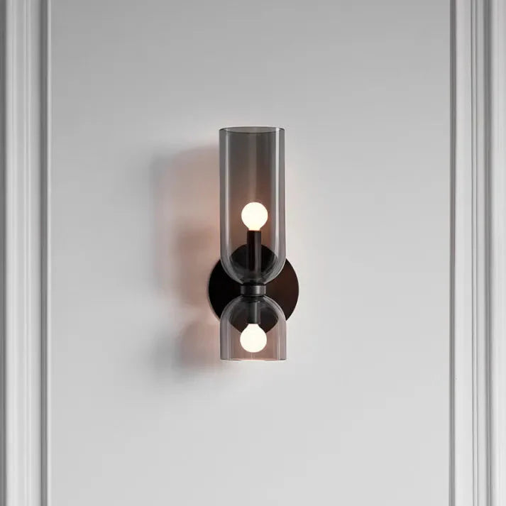 Double Head Glass LED Wall Sconce