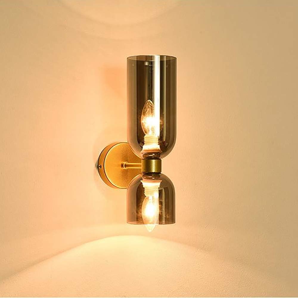 Double Head Glass LED Wall Sconce