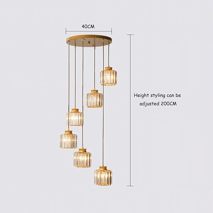 Crystal Vintage Staircase Chandelier