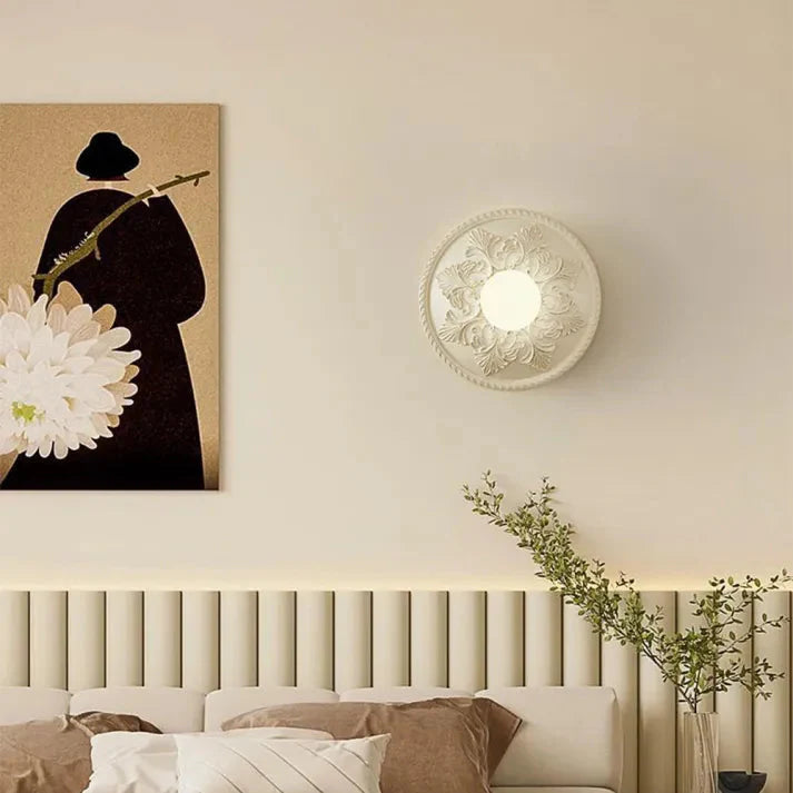 Modern Latte Resin Wall Light