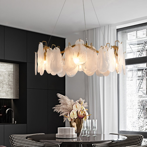 6-Tier Cloud Glass Chandelier