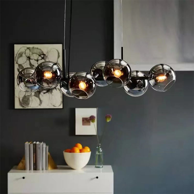 Nordic Glass Globe Chandelier