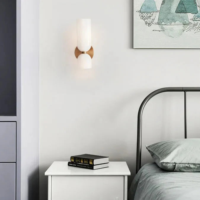 Double Head Glass LED Wall Sconce