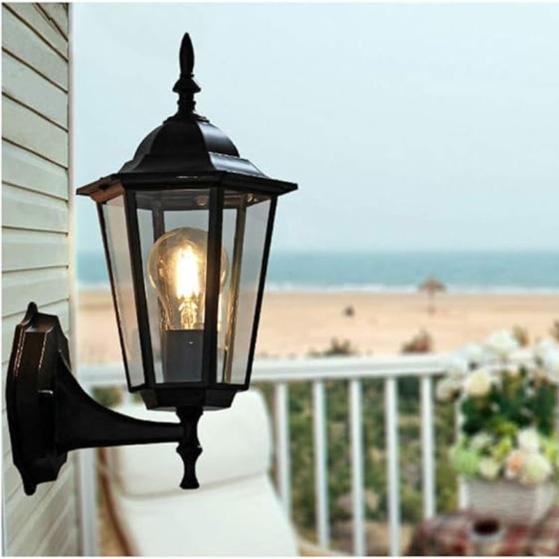 Retro Glass Garden Wall Light