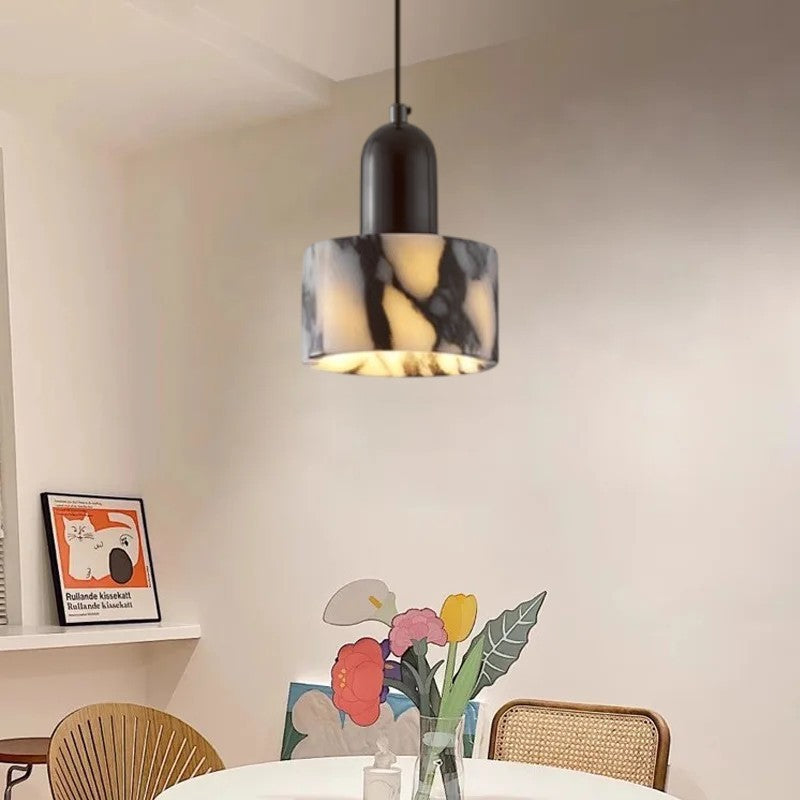 Black Marble Pendant Light