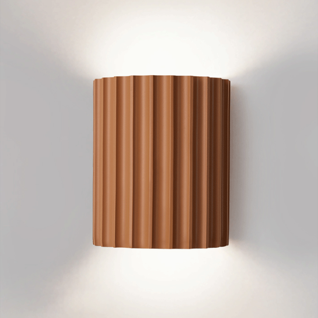 Modern Half-Moon Resin Wall Sconce