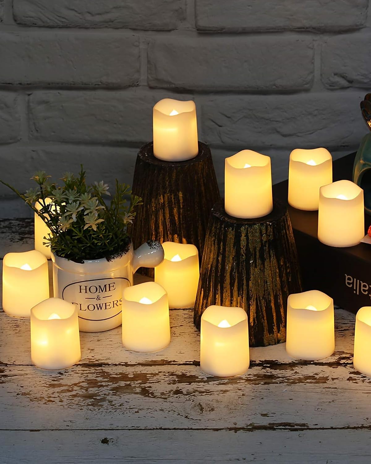 Flickering Votive Candle Set