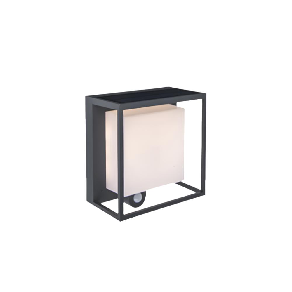 Rectangular Solar Sensor Outdoor Wall Light