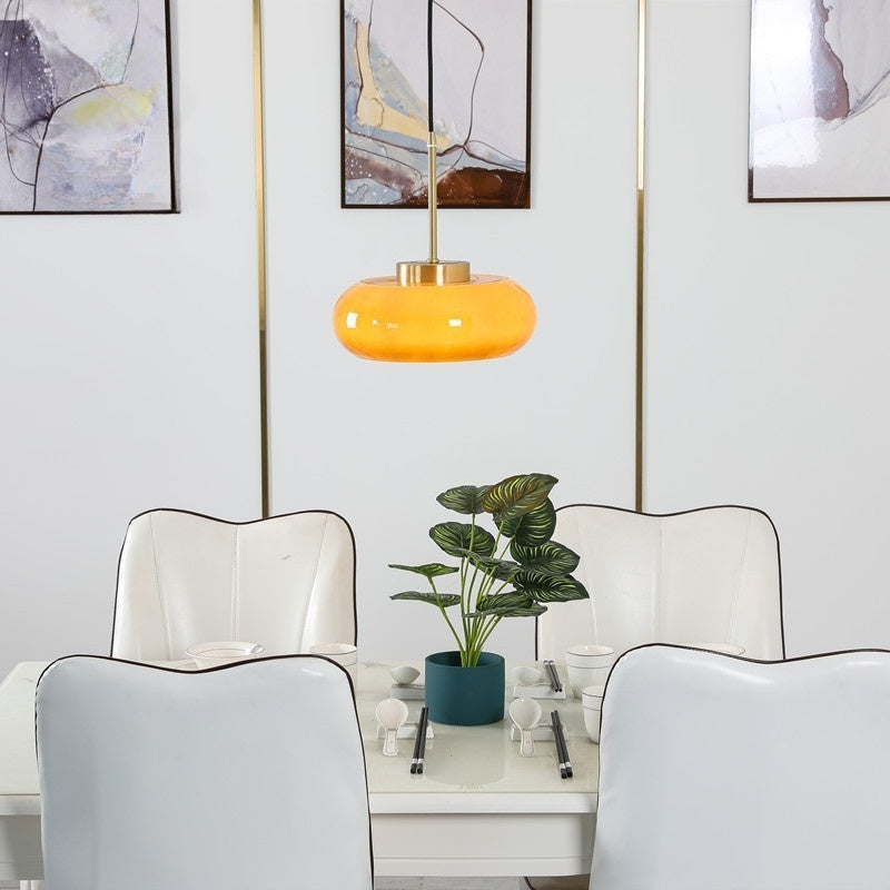 Hailie Bread Glass Pendant Light
