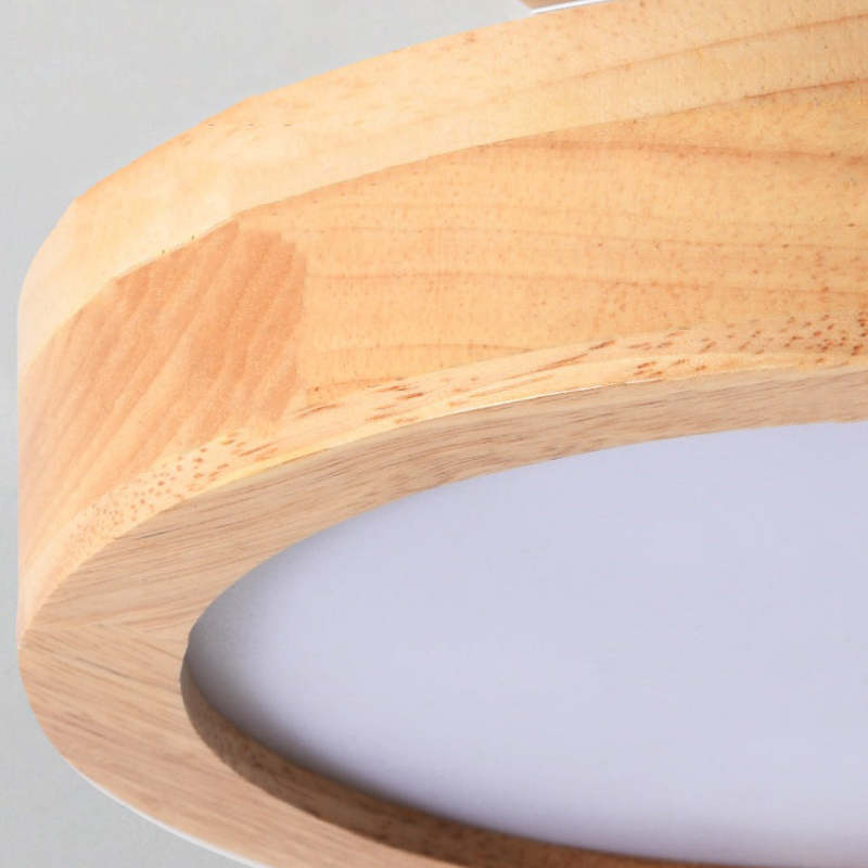 Modern Wooden LED Ceiling Light