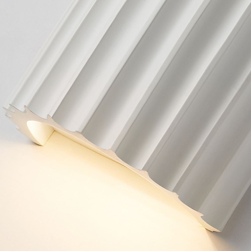 Modern Half-Moon Resin Wall Sconce
