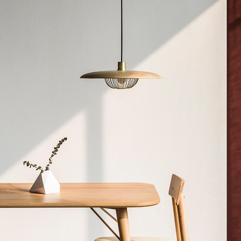 Faux Wood Grain Pendant Lights