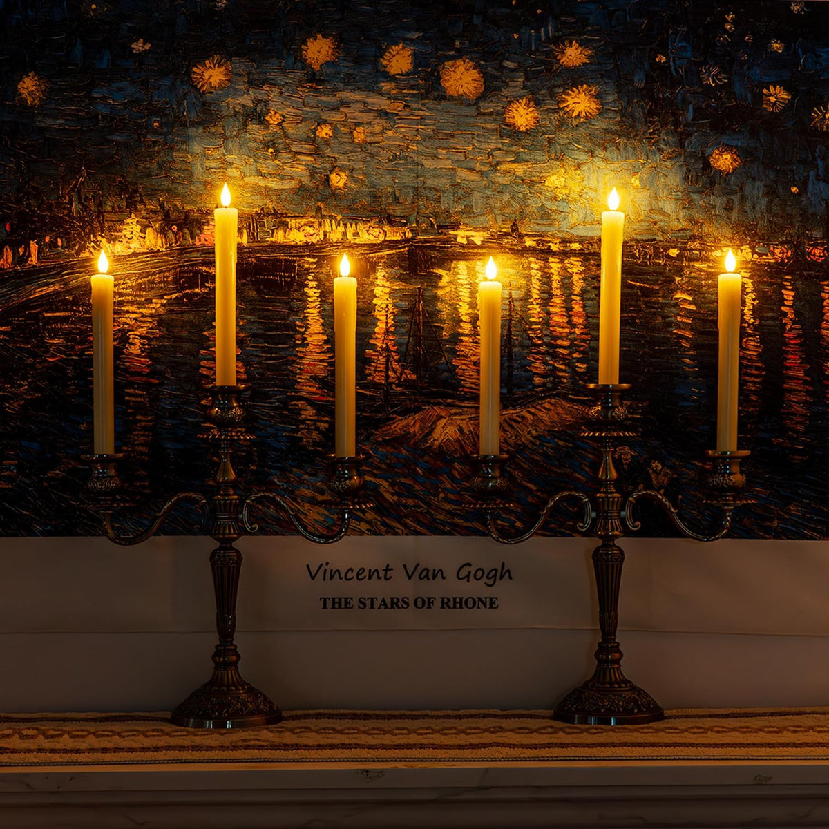 Real Wax Taper Candles
